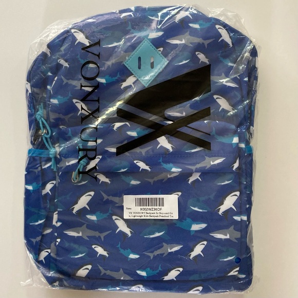 SHARK BACKPACK FOR BOYS & GIRLS/LIGHT WEIGHT PRESCHOOL, TODDLER OR KINDERGARTEN - Picture 4 of 4
